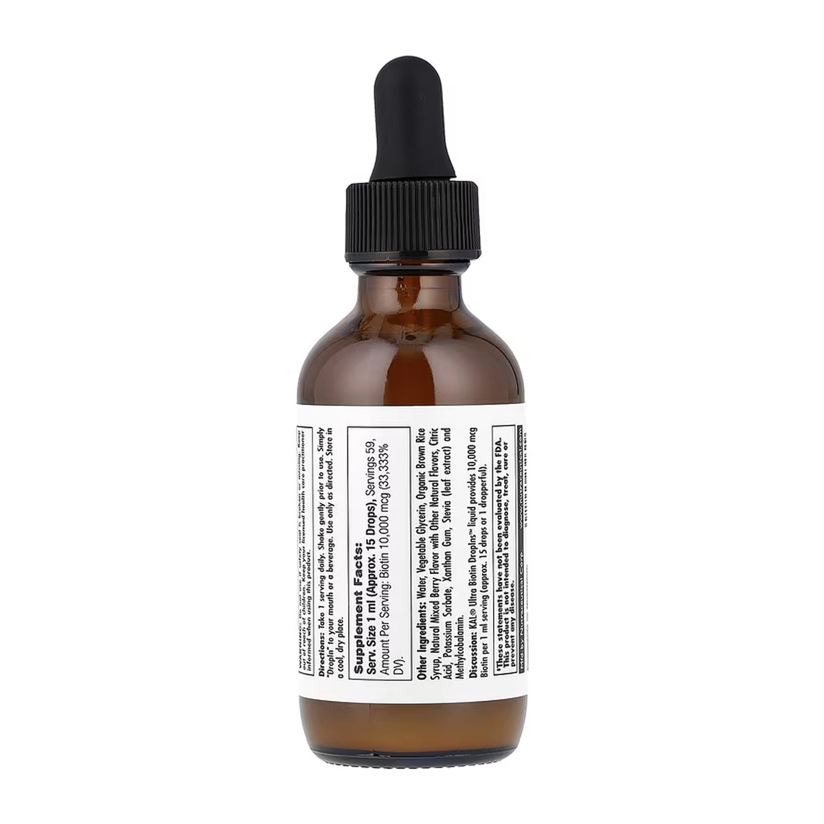 Ultra Biotin 10000mcg - 59 ml Mixed Berry. Фото 2