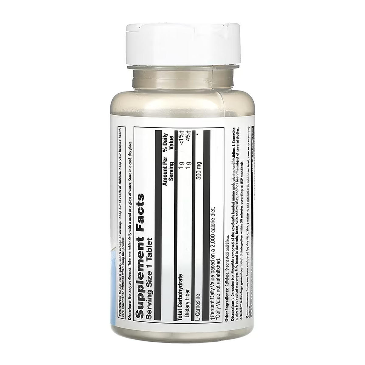 L-Carnosine 500mg - 30 caps. Фото 2