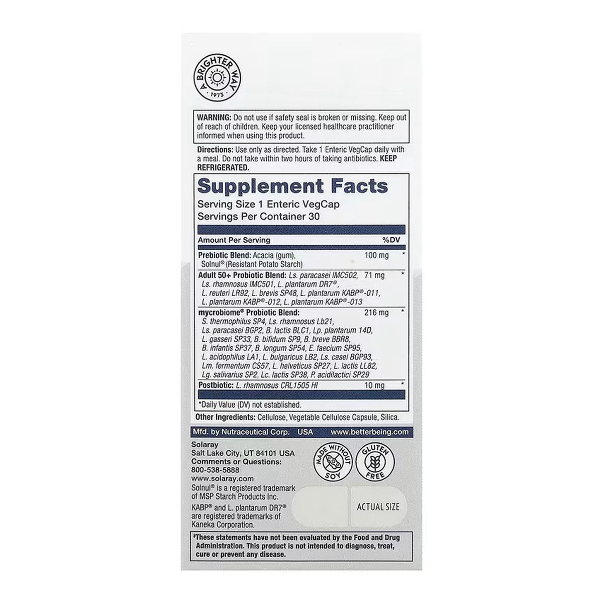 Complete Probiotic Adult 50+ - 30 vcaps. Фото 2