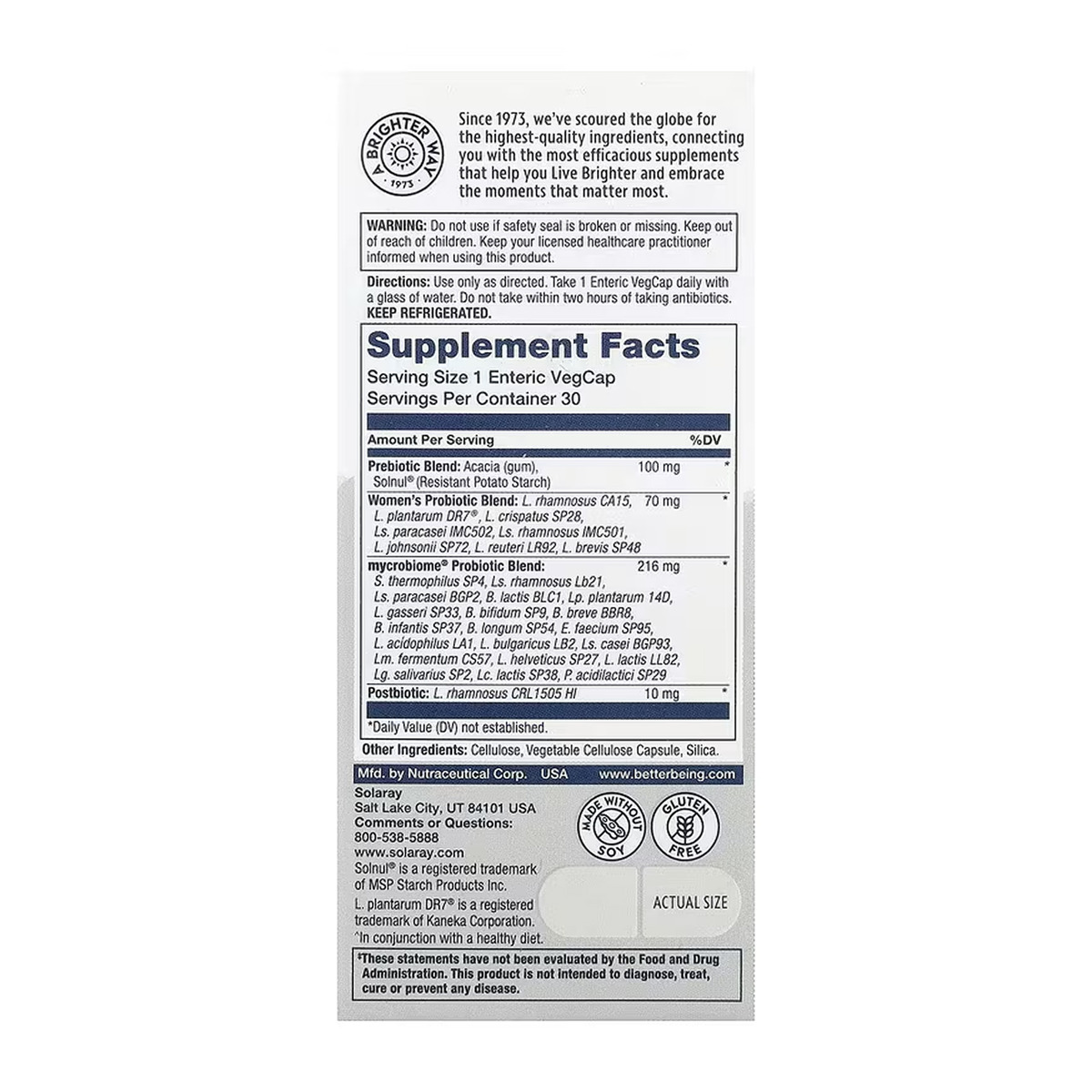 Complete Probiotic Women's - 30 vcaps. Фото 2