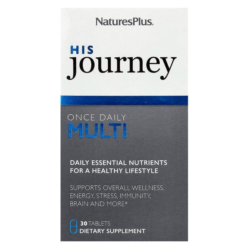 Вітаміни для чоловіків Natures Plus His Journey Once Daily Multi, 30 таблеток