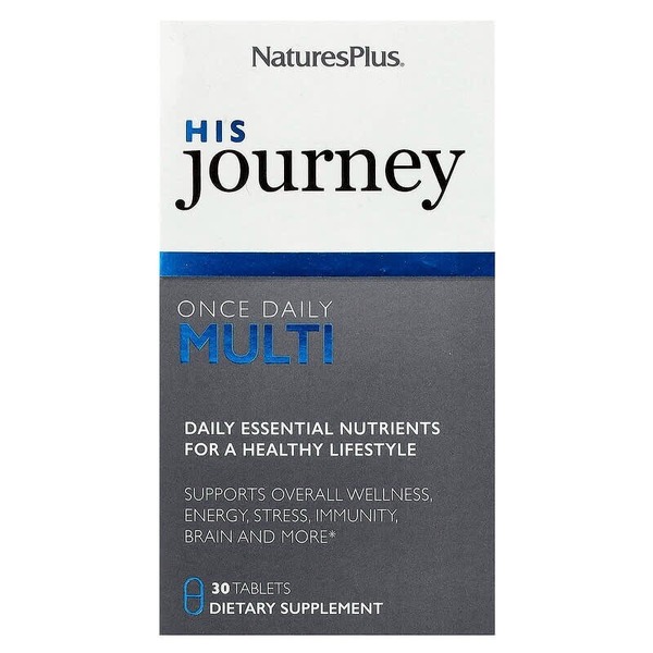 Вітаміни для чоловіків Natures Plus His Journey Once Daily Multi, 30 таблеток