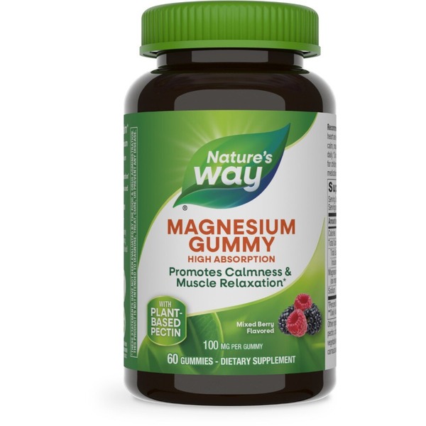 Желейки з магнієм Nature's Way Magnesium Gummy, 60 желейок