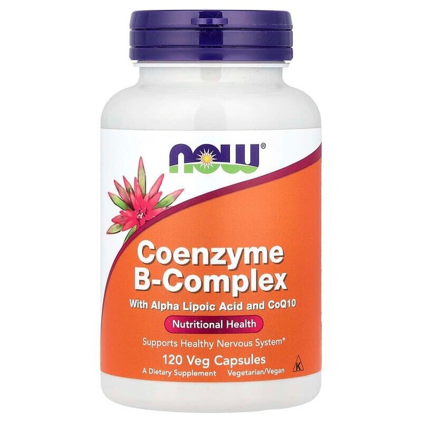 Коензимний комплекс вітамінів NOW Coenzyme B-Complex, 120 вегакапсул