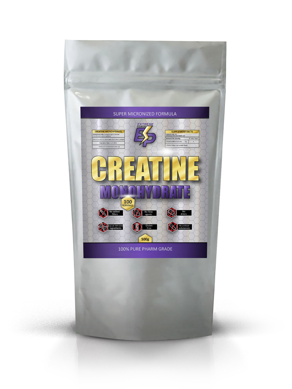 Креатин моногидрат Powder Extreme Power  250 г Без Смаку
