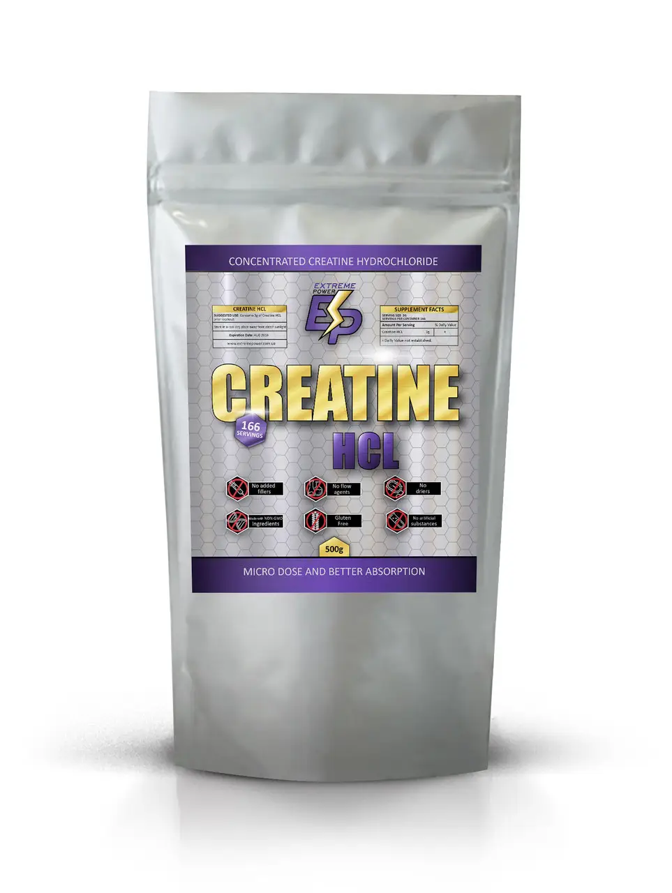 Креатин гідрохлорид Creatine HCL Extreme Power 100 гр. Фото 2