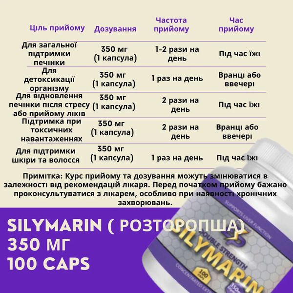 Здоров'я печінки Extreme Power- Silymarin 350 мг (100 капсул) (силімарин, розторопша). Фото 7