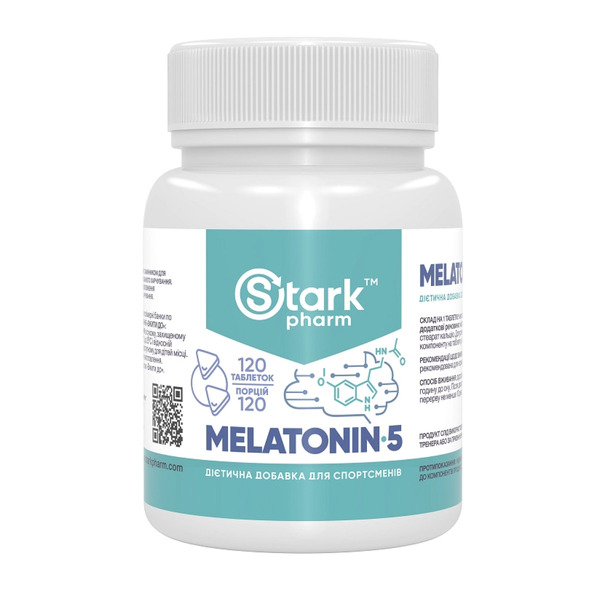 Stark Melatonin 5mg - 120tabs. Фото 3