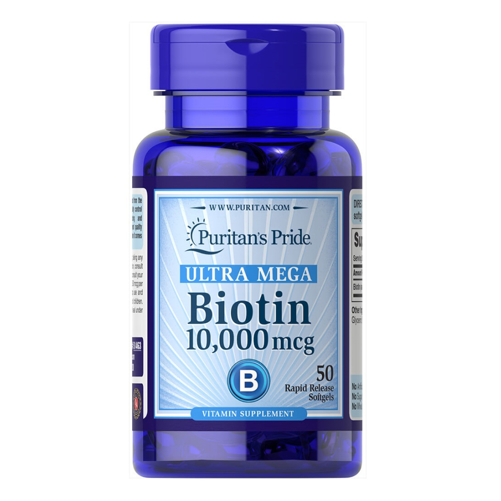 Biotin 10000mcg - 50caps. Фото 3