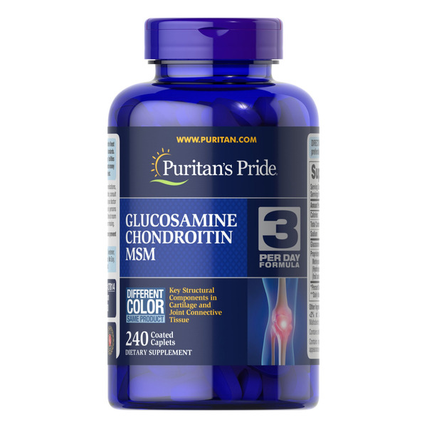 Glucosamine Chondroitin MSM Double Strength - 240 Caplets. Фото 3
