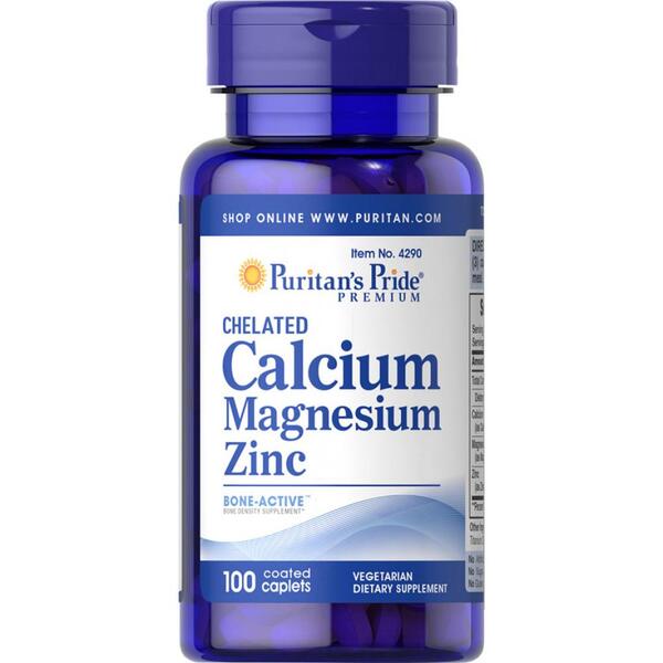Calcium Magnesium Zinc - 100caps. Фото 3