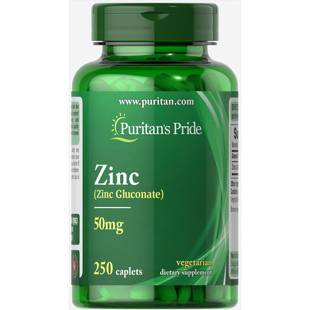 Zinc 50 mg - 250 Caplets. Фото 3