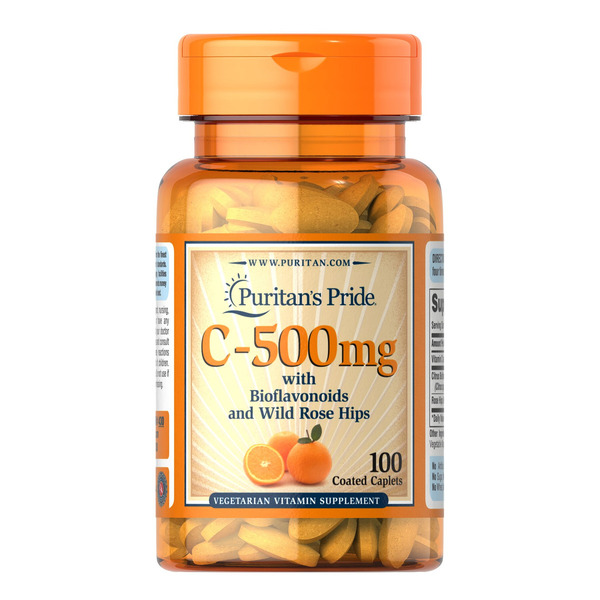 Vitamin C-500 mg with Bioflavonoids and Rose Hips - 100 Caps. Фото 3