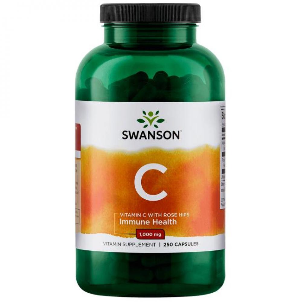 Vitamin C with Rose Hips 1000 mg - 250 caps. Фото 3