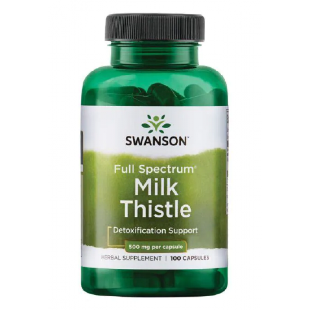 Milk Thistle 500mg - 100caps. Фото 3