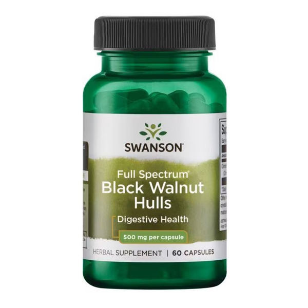 Black Walnut Hulls 500mg - 60caps. Фото 3