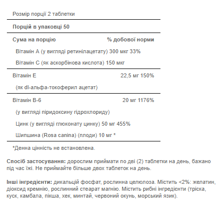 Zinc for Acne - 100 tab. Фото 4