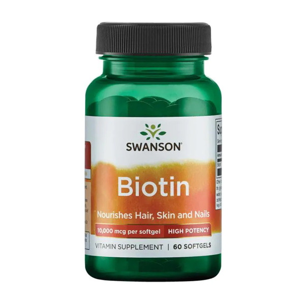Biotin High Potency 10,000 mcg - 60sgels. Фото 3