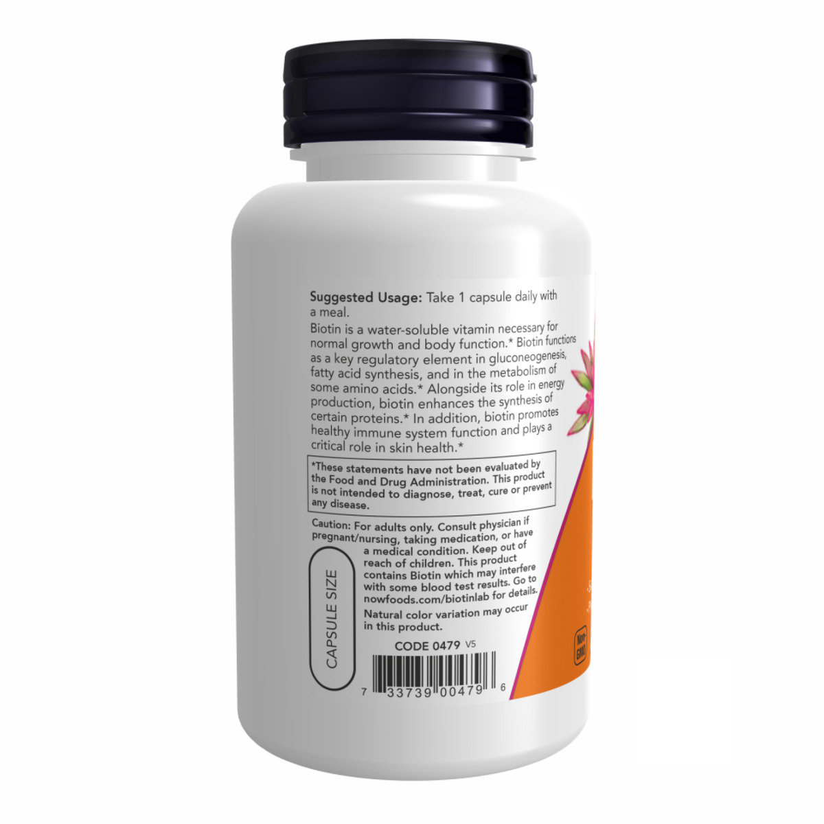 BIOTIN 10mg (10,000mcg) - 120 vcaps. Фото 6