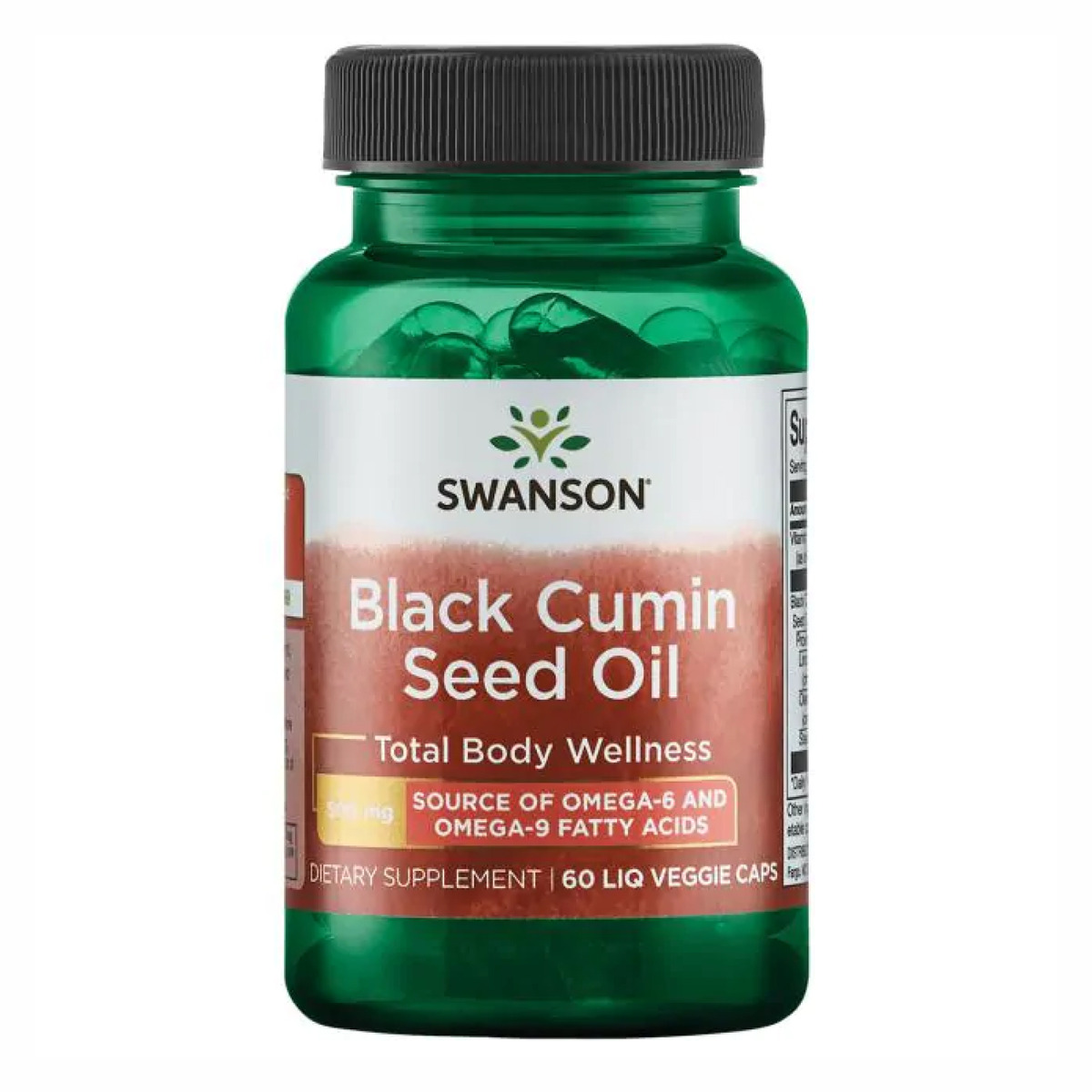 Black Cumin Seed Oil 500 mg - 60 Liq Vegcap. Фото 3