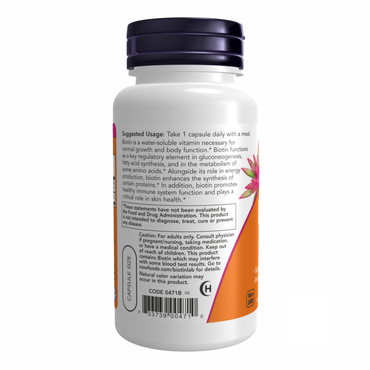 BIOTIN 5000mcg - 60 vcaps. Фото 6