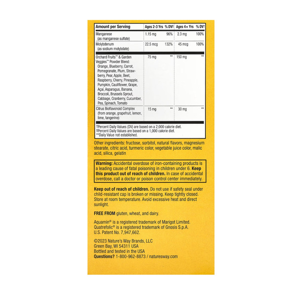 Alive! Children's Chewable Multivitamin - 120 tabs Orange and Berry. Фото 8