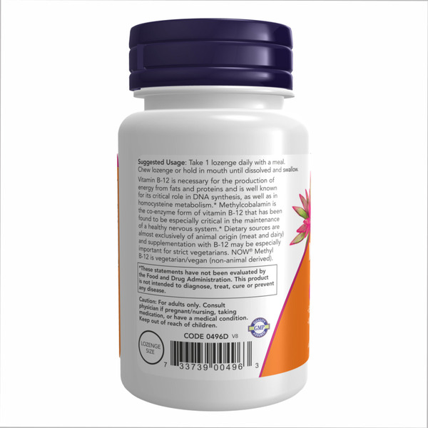 Methyl B-12 5000mcg - 60 lozenges. Фото 6