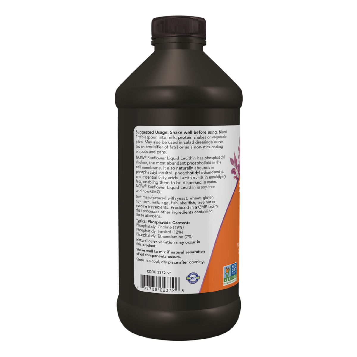 Sunflower Liquid Lecithin - 16 fl oz. Фото 6