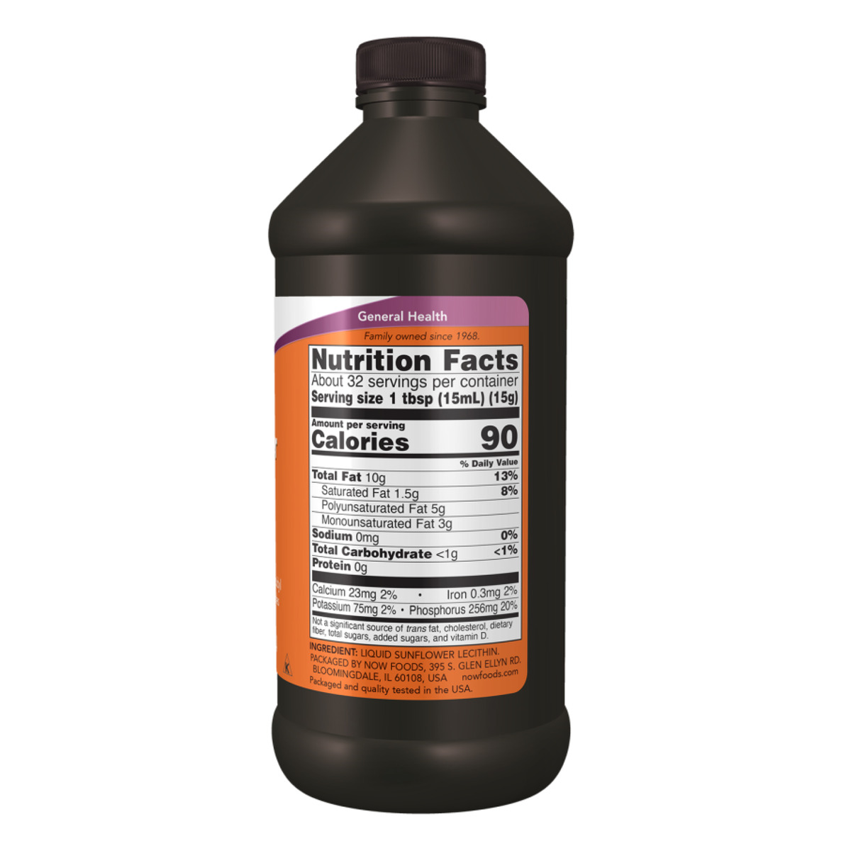 Sunflower Liquid Lecithin - 16 fl oz. Фото 2