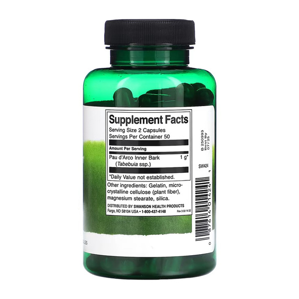 Pau d'Arco 500 mg - 100caps. Фото 2