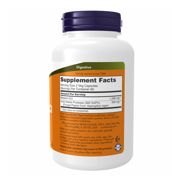 Betaine HCI 648mg - 120vcaps. Фото 2