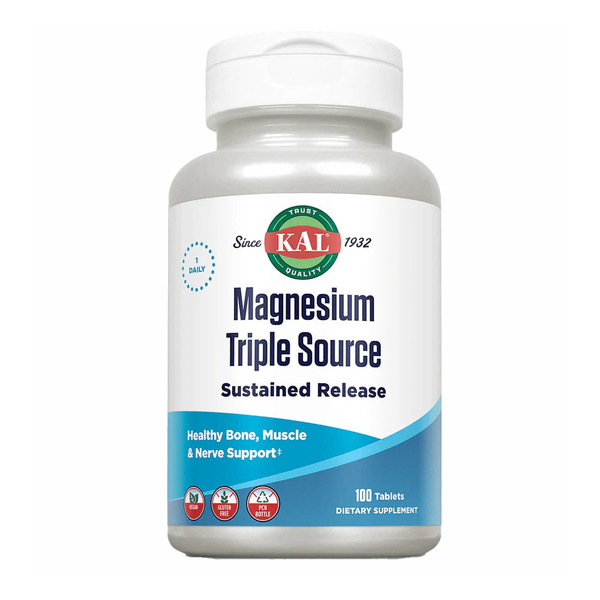Magnesium Sustained Release Triple Source 500mg - 100 tabs. Фото 3
