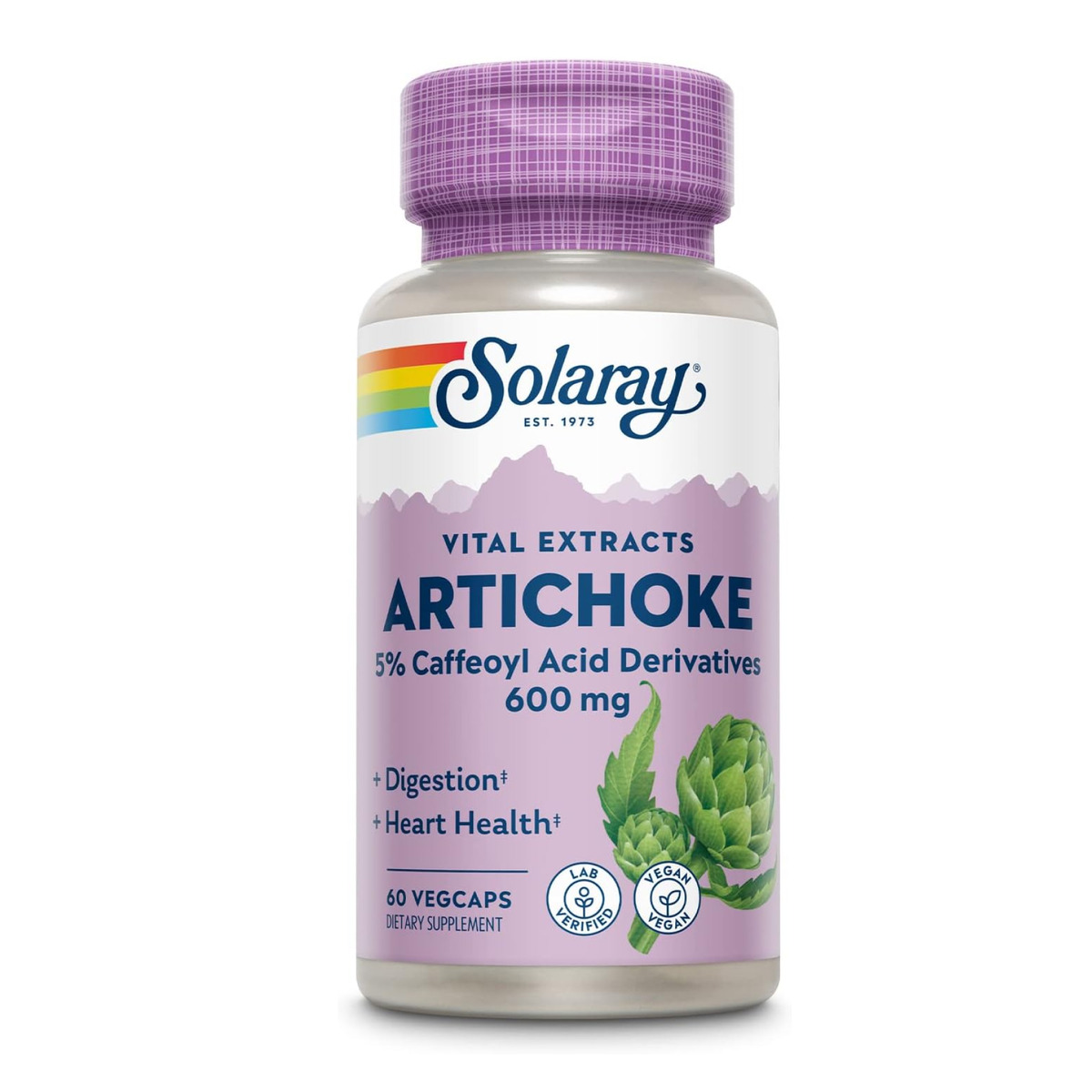 Artichoke Leaf Extract - 600mg 60 vcaps. Фото 3