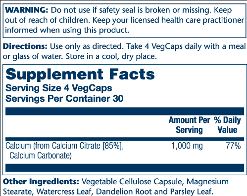 Calcium Citrate 1000mg - 120 vcaps. Фото 4
