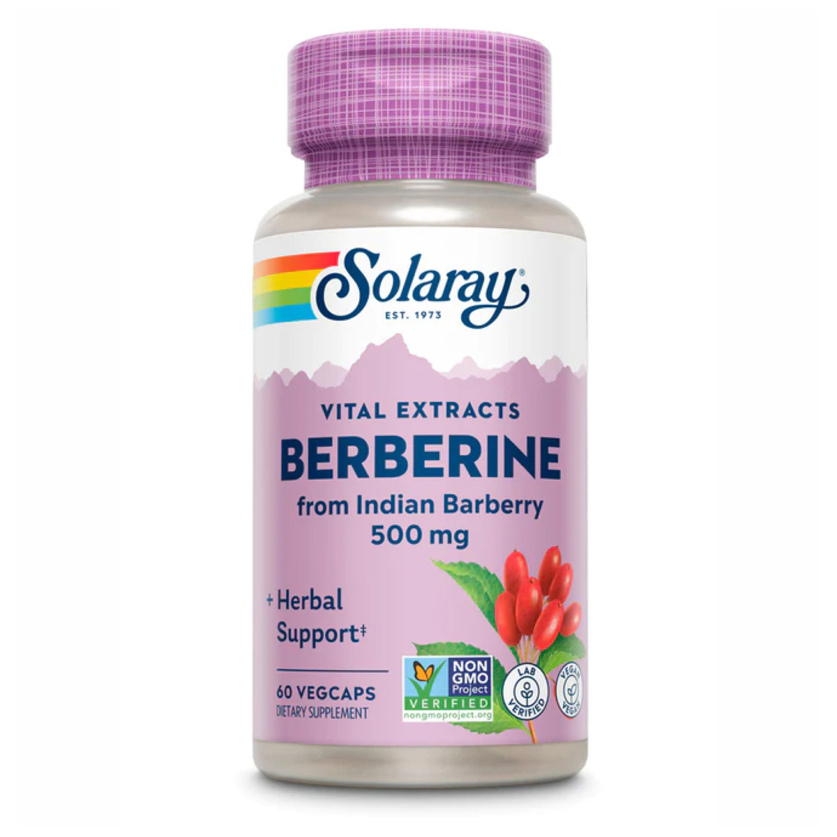 Berberine from Indian Barberry 500mg - 60 vcaps. Фото 3