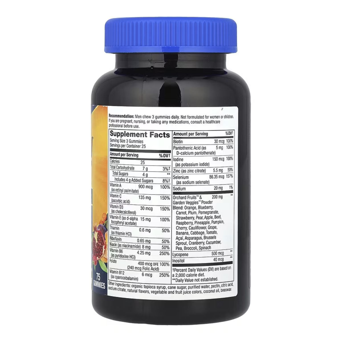 Men's Premium Multivitamin - 75 gummies. Фото 4