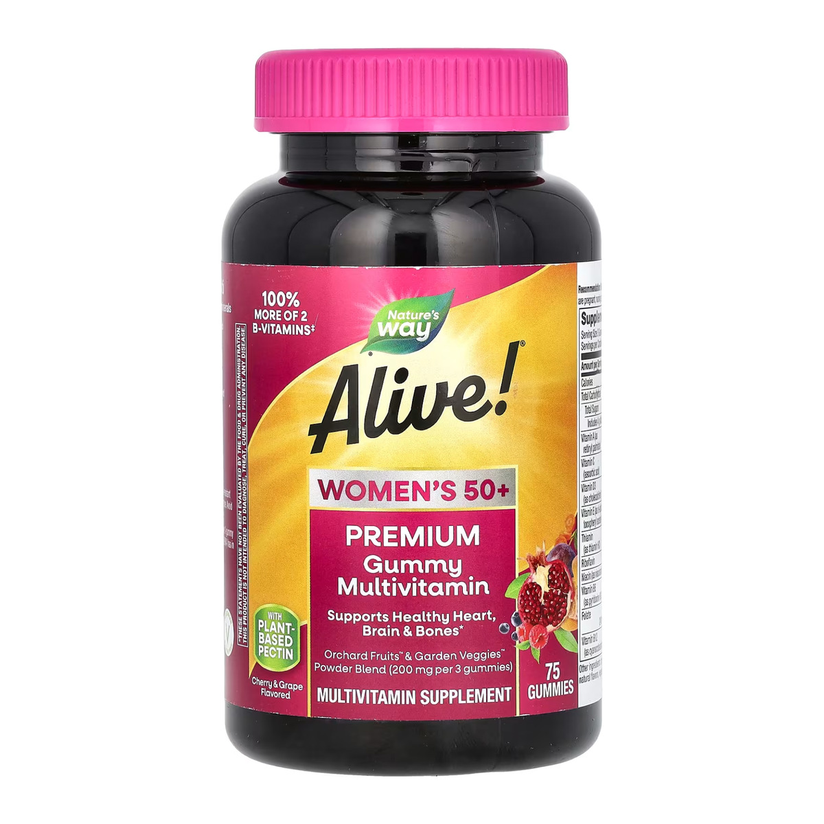Women's 50+ Premium Multivitamin - 75 gummies. Фото 3
