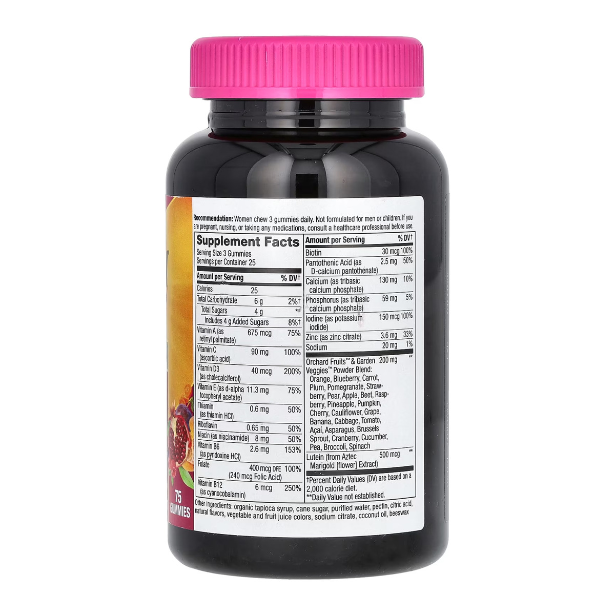 Women's 50+ Premium Multivitamin - 75 gummies. Фото 2