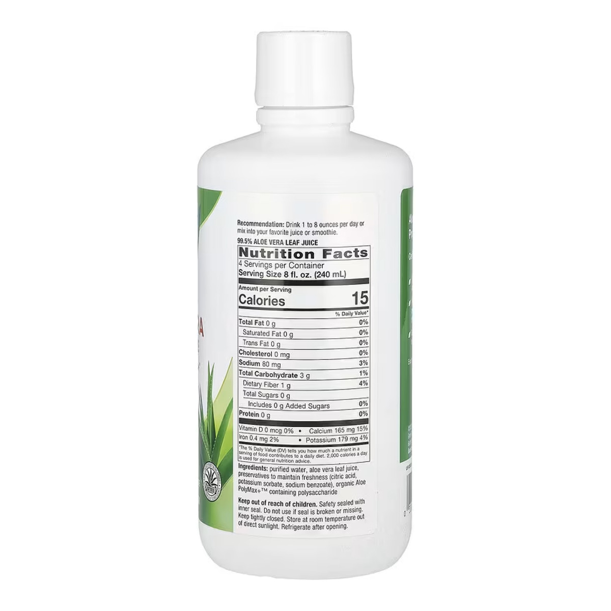 Aloe Vera Leaf Juice - 1000ml. Фото 4