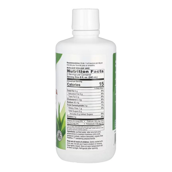 Aloe Vera Leaf Juice - 1000ml. Фото 4