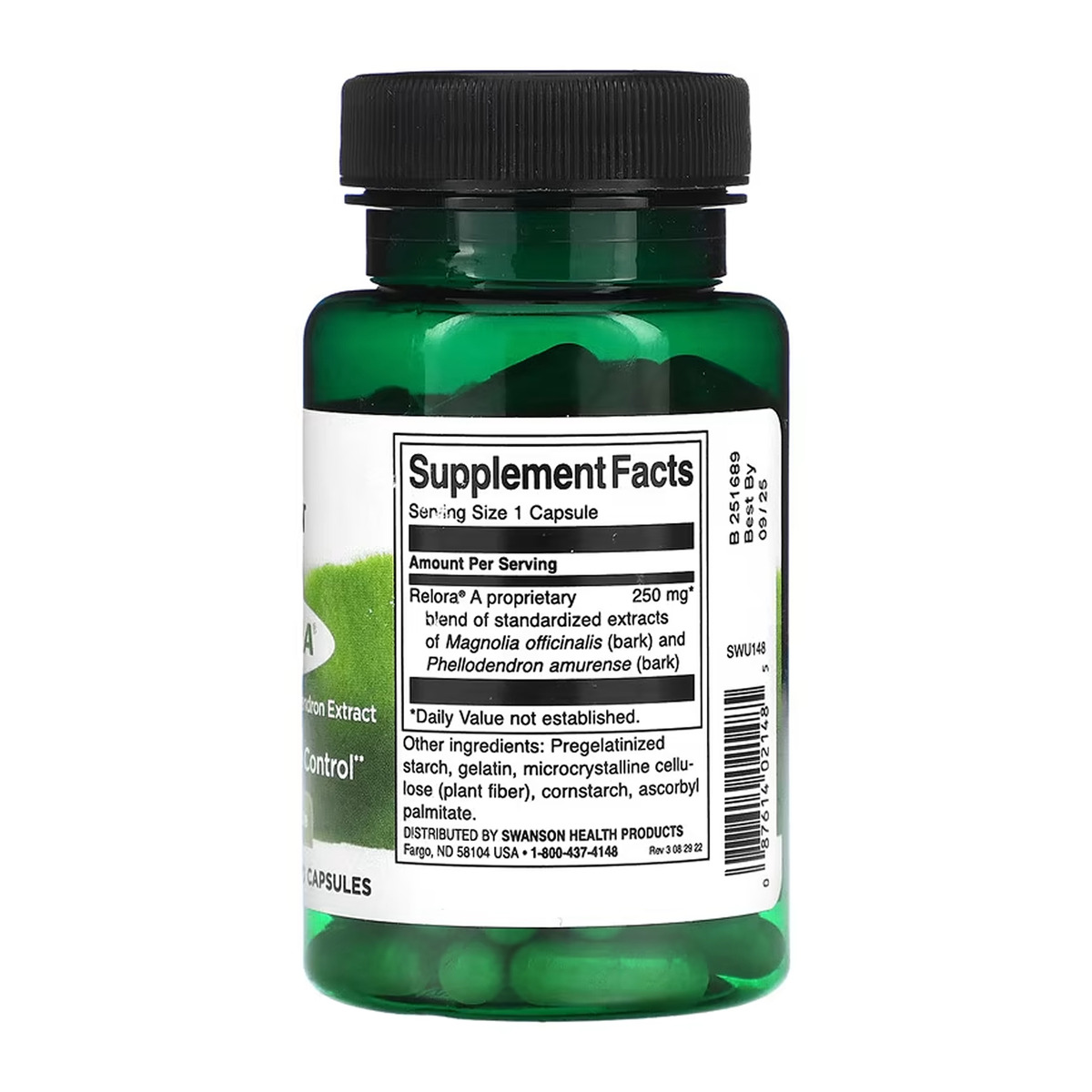Relora 250mg - 90 caps. Фото 4
