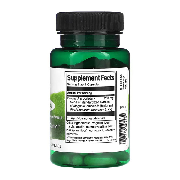 Relora 250mg - 90 caps. Фото 2