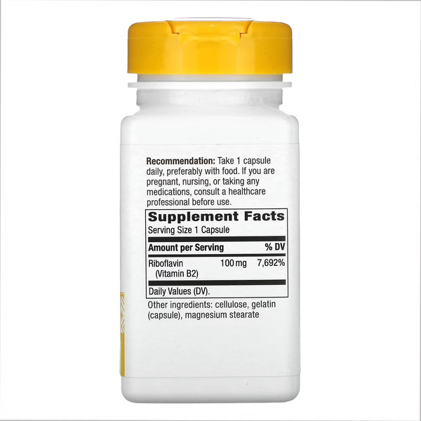 Riboflavin Vitamin B2 - 100 caps. Фото 4