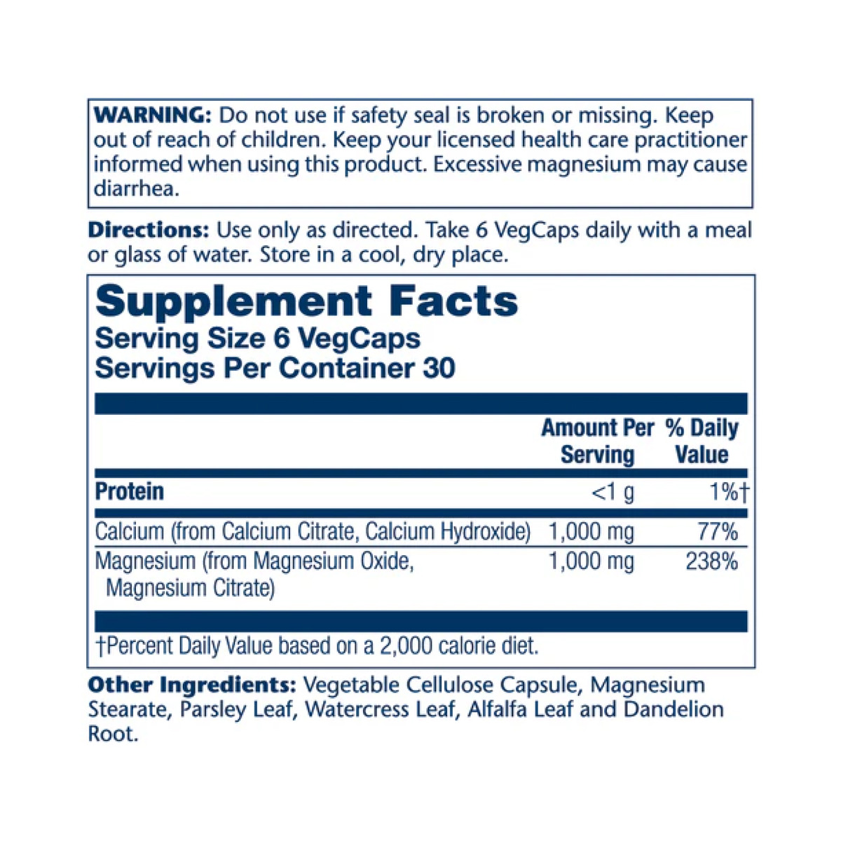 Cal-Mag Citrate - 180 veg caps. Фото 4