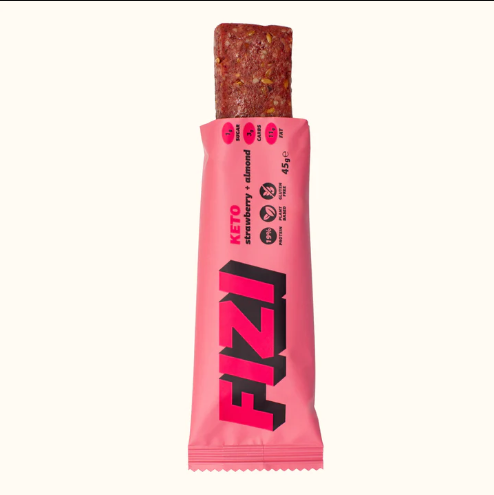 KETO Protein Bar - 10x45g Strawberry + Almond. Фото 5