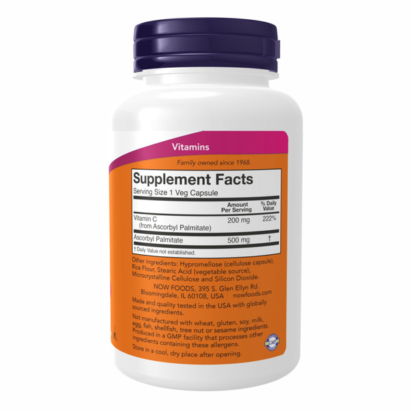 Ascorbyl Palmitate 500 mg - 100 vcaps. Фото 2
