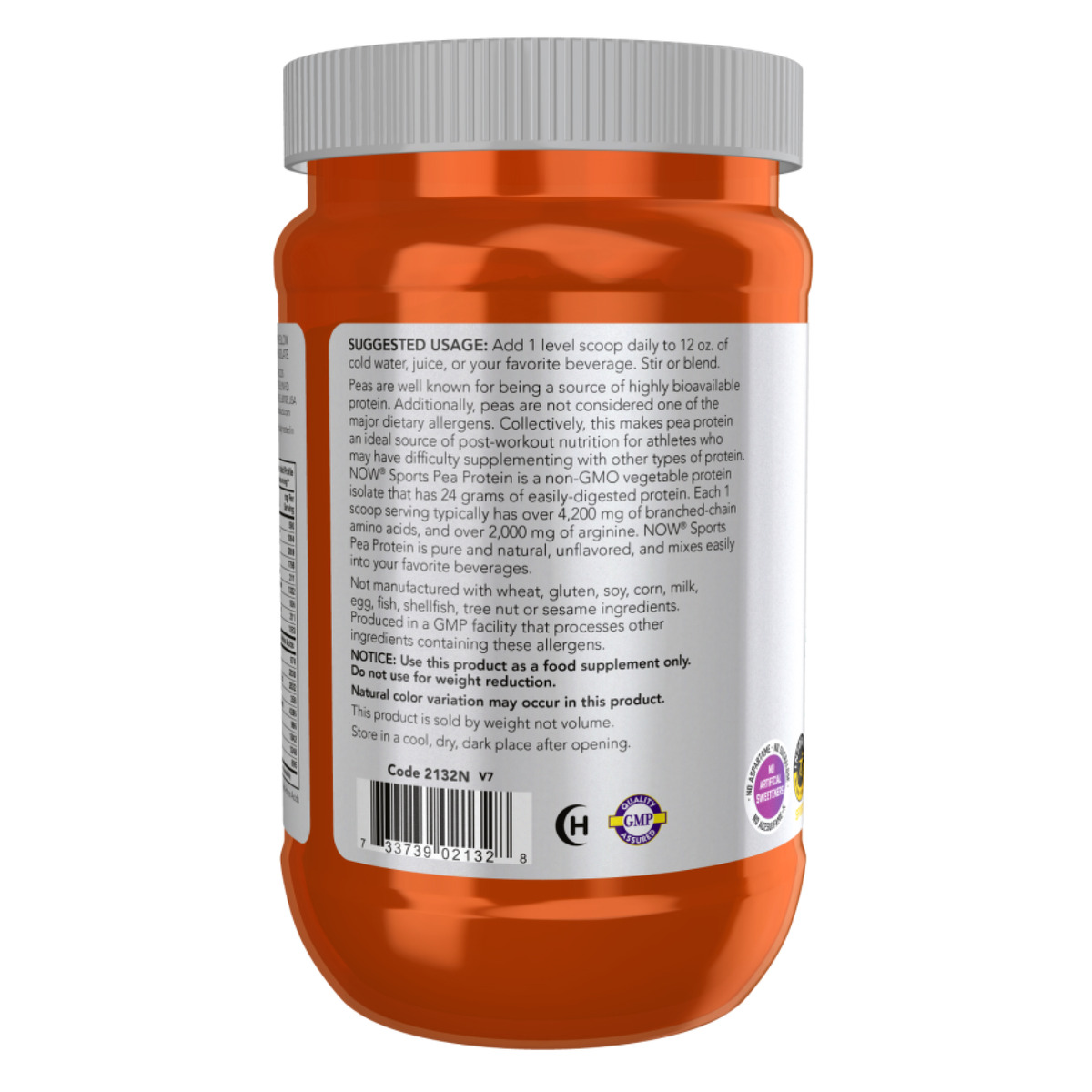 Pea Protein - 340g Unflavored. Фото 3