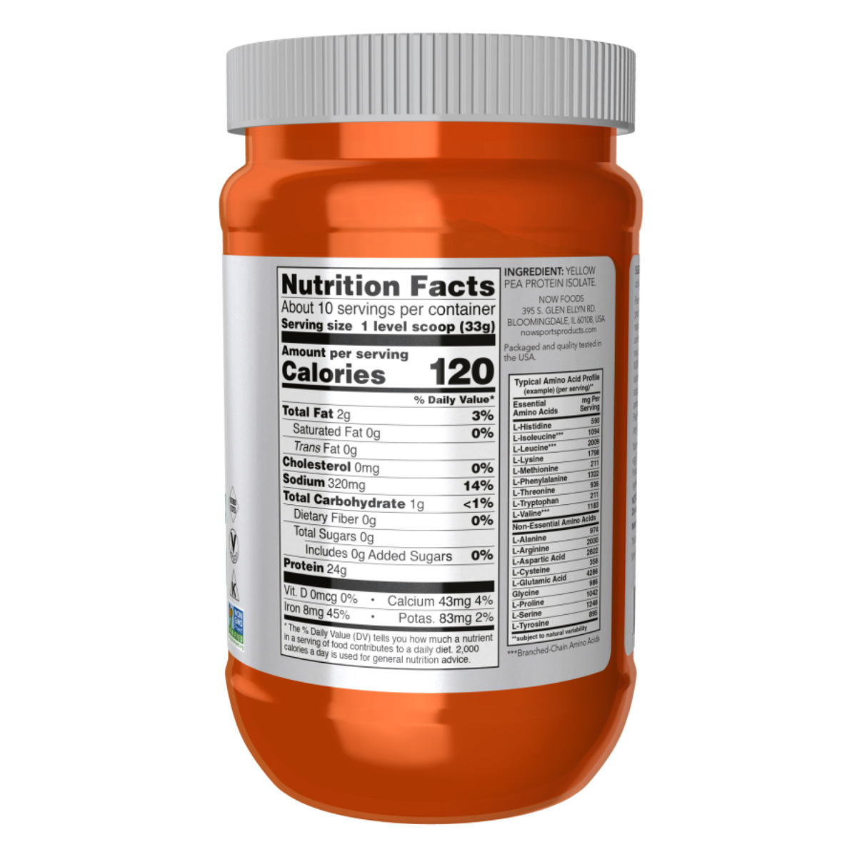 Pea Protein - 340g Unflavored. Фото 2