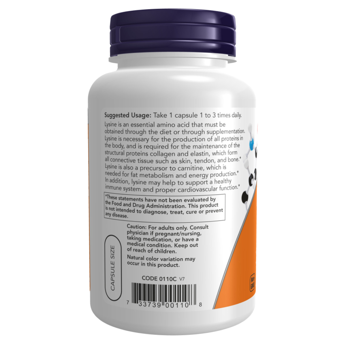 Lysine 500mg - 250 vcaps. Фото 3