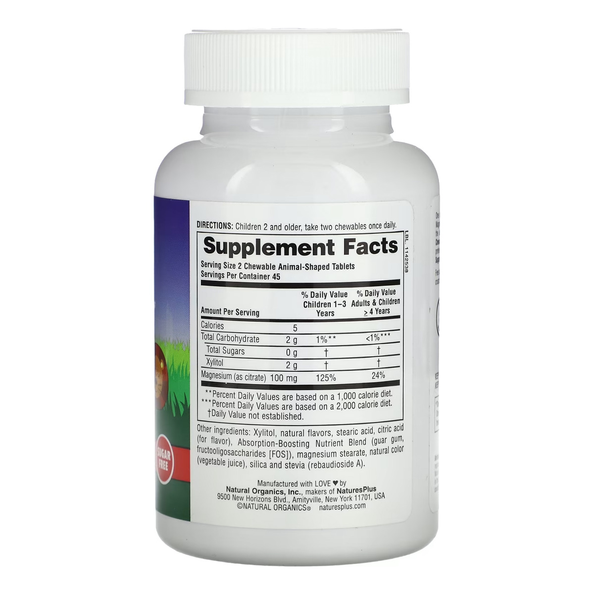 Kids Magnesium Chewable - 90 tabs. Фото 4